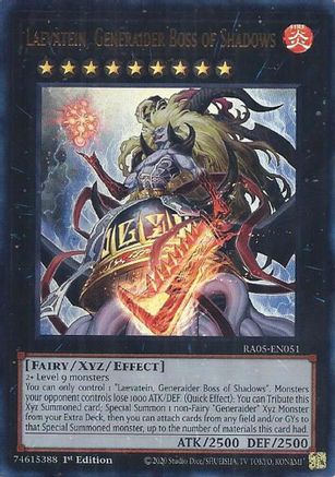 Laevatein, Generaider Boss of Shadows (Ultra Rare) [RA05-EN051] - Rarity Collection 5 1st Edition - Ultra Rare - Trinity Hobby