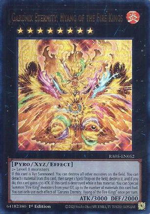 Garunix Eternity, Hyang of the Fire Kings (Ultra Rare) [RA05-EN052] - Rarity Collection 5 1st Edition - Ultra Rare - Trinity Hobby