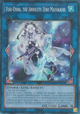 Yuki-Onna, the Absolute Zero Mayakashi (Collector's Rare) [RA05-EN057] - Rarity Collection 5 1st Edition - Collector's Rare - Trinity Hobby