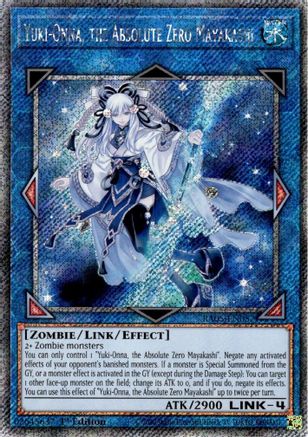 Yuki-Onna, the Absolute Zero Mayakashi (Platinum Secret Rare) [RA05-EN057] - Rarity Collection 5 1st Edition - Platinum Secret Rare - Trinity Hobby