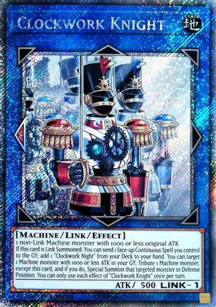 Clockwork Knight (Platinum Secret Rare) [RA05-EN058] - Rarity Collection 5 1st Edition - Platinum Secret Rare - Trinity Hobby