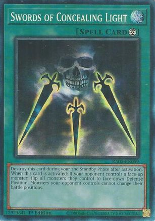 Swords of Concealing Light (Collector's Rare) [RA05-EN059] - Rarity Collection 5 1st Edition - Collector's Rare - Trinity Hobby