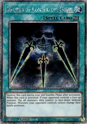 Swords of Concealing Light (Platinum Secret Rare) [RA05-EN059] - Rarity Collection 5 1st Edition - Platinum Secret Rare - Trinity Hobby