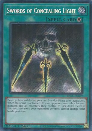 Swords of Concealing Light (Secret Rare) [RA05-EN059] - Rarity Collection 5 1st Edition - Secret Rare - Trinity Hobby