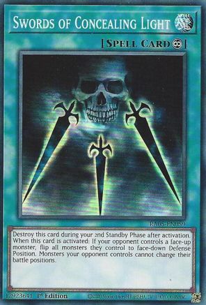 Swords of Concealing Light [RA05-EN059] - Rarity Collection 5 1st Edition - Super Rare - Trinity Hobby