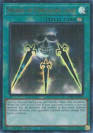 Swords of Concealing Light (Ultra Rare) [RA05-EN059] - Rarity Collection 5 1st Edition - Ultra Rare - Trinity Hobby