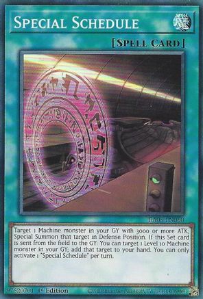 Special Schedule [RA05-EN060] - Rarity Collection 5 1st Edition - Super Rare - Trinity Hobby