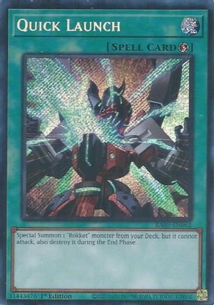 Quick Launch (Secret Rare) [RA05-EN062] - Rarity Collection 5 1st Edition - Secret Rare - Trinity Hobby