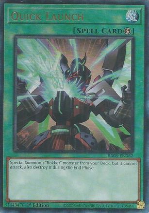 Quick Launch (Ultimate Rare) [RA05-EN062] - Rarity Collection 5 1st Edition - Ultimate Rare - Trinity Hobby