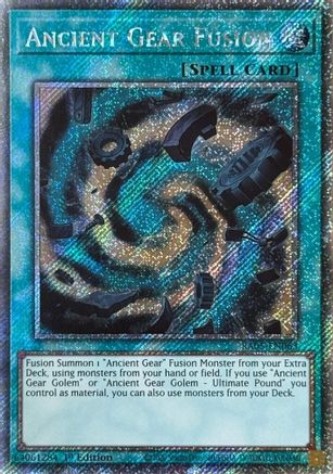 Ancient Gear Fusion (Platinum Secret Rare) [RA05-EN063] - Rarity Collection 5 1st Edition - Platinum Secret Rare - Trinity Hobby