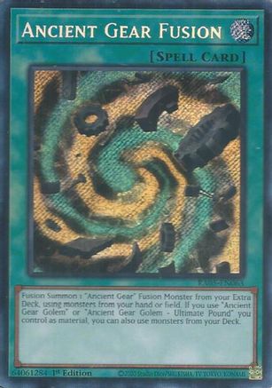 Ancient Gear Fusion (Secret Rare) [RA05-EN063] - Rarity Collection 5 1st Edition - Secret Rare - Trinity Hobby