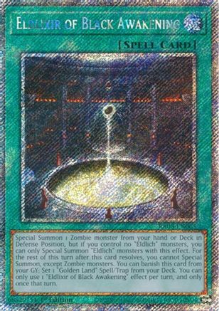 Eldlixir of Black Awakening (Platinum Secret Rare) [RA05-EN065] - Rarity Collection 5 1st Edition - Platinum Secret Rare - Trinity Hobby