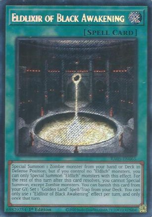 Eldlixir of Black Awakening (Secret Rare) [RA05-EN065] - Rarity Collection 5 1st Edition - Secret Rare - Trinity Hobby