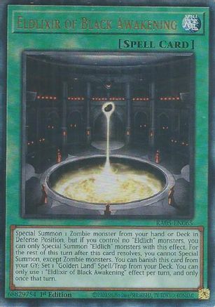 Eldlixir of Black Awakening (Ultimate Rare) [RA05-EN065] - Rarity Collection 5 1st Edition - Ultimate Rare - Trinity Hobby