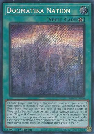 Dogmatika Nation (Secret Rare) [RA05-EN066] - Rarity Collection 5 1st Edition - Secret Rare - Trinity Hobby
