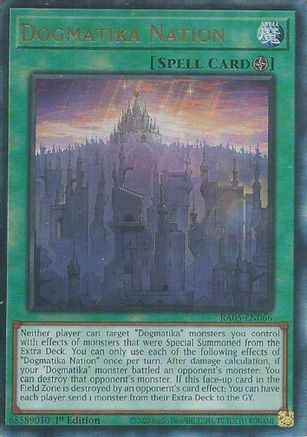 Dogmatika Nation (Ultimate Rare) [RA05-EN066] - Rarity Collection 5 1st Edition - Ultimate Rare - Trinity Hobby