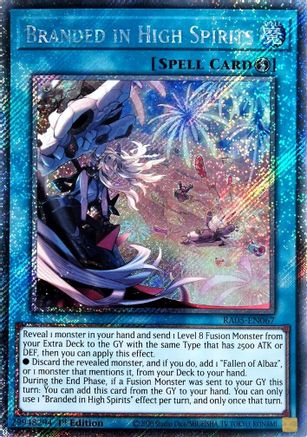 Branded in High Spirits (Platinum Secret Rare) [RA05-EN067] - Rarity Collection 5 1st Edition - Platinum Secret Rare - Trinity Hobby