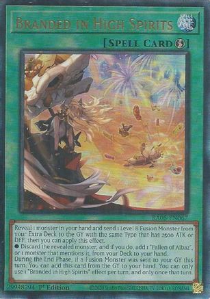 Branded in High Spirits (Ultimate Rare) [RA05-EN067] - Rarity Collection 5 1st Edition - Ultimate Rare - Trinity Hobby
