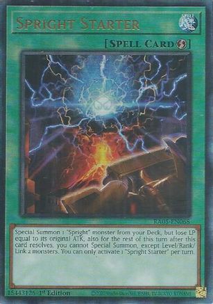 Spright Starter (Ultimate Rare) [RA05-EN068] - Rarity Collection 5 1st Edition - Ultimate Rare - Trinity Hobby