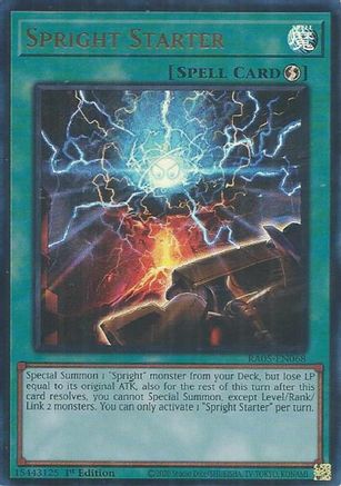 Spright Starter (Ultra Rare) [RA05-EN068] - Rarity Collection 5 1st Edition - Ultra Rare - Trinity Hobby