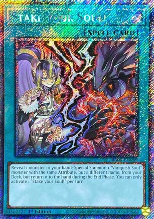 Stake your Soul! (Platinum Secret Rare) [RA05-EN069] - Rarity Collection 5 1st Edition - Platinum Secret Rare - Trinity Hobby