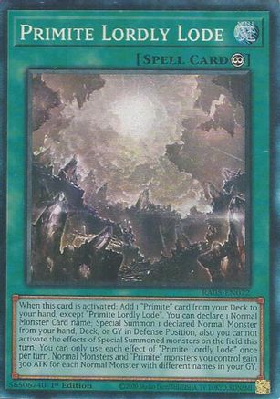Primite Lordly Lode (Collector's Rare) [RA05-EN072] - Rarity Collection 5 1st Edition - Collector's Rare - Trinity Hobby