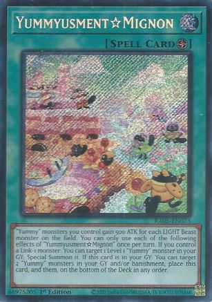 YummyusmentAcroquey (Secret Rare) [RA05-EN073] - Rarity Collection 5 1st Edition - Secret Rare - Trinity Hobby