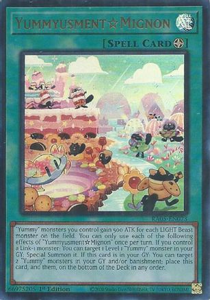 YummyusmentAcroquey (Ultra Rare) [RA05-EN073] - Rarity Collection 5 1st Edition - Ultra Rare - Trinity Hobby