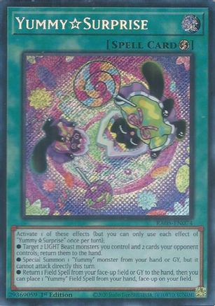 YummySurprise (Secret Rare) [RA05-EN074] - Rarity Collection 5 1st Edition - Secret Rare - Trinity Hobby