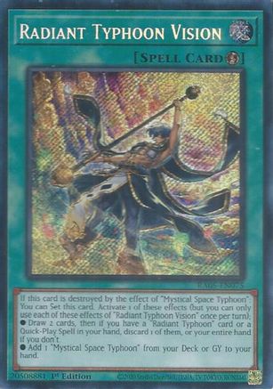 Radiant Typhoon Vision (Secret Rare) [RA05-EN075] - Rarity Collection 5 1st Edition - Secret Rare - Trinity Hobby