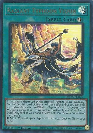 Radiant Typhoon Vision (Ultra Rare) [RA05-EN075] - Rarity Collection 5 1st Edition - Ultra Rare - Trinity Hobby
