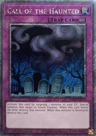 Call of the Haunted (Platinum Secret Rare) [RA05-EN076] - Rarity Collection 5 1st Edition - Platinum Secret Rare - Trinity Hobby