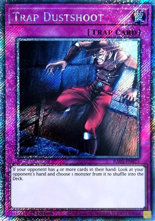 Trap Dustshoot (Platinum Secret Rare) [RA05-EN077] - Rarity Collection 5 1st Edition - Platinum Secret Rare - Trinity Hobby