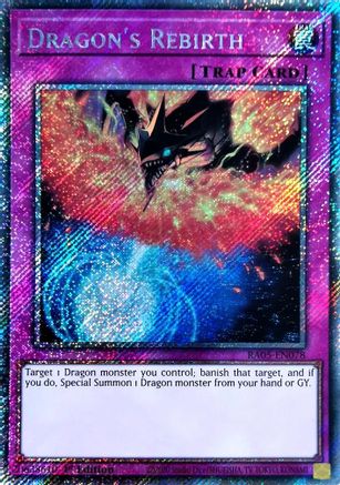 Dragon's Rebirth (Platinum Secret Rare) [RA05-EN078] - Rarity Collection 5 1st Edition - Platinum Secret Rare - Trinity Hobby