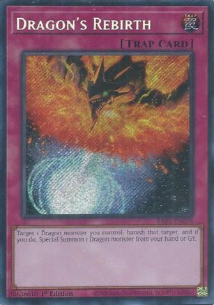 Dragon's Rebirth (Secret Rare) [RA05-EN078] - Rarity Collection 5 1st Edition - Secret Rare - Trinity Hobby
