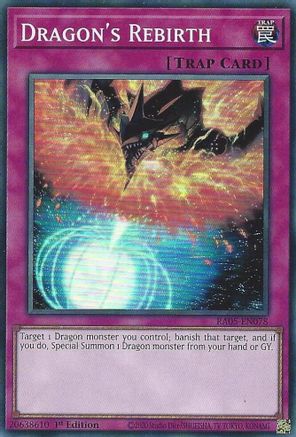 Dragon's Rebirth [RA05-EN078] - Rarity Collection 5 1st Edition - Super Rare - Trinity Hobby
