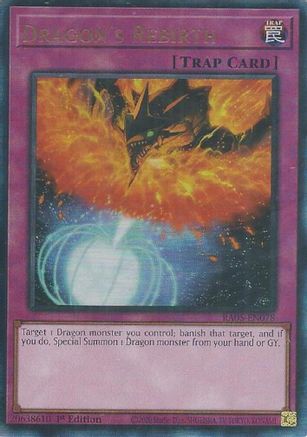 Dragon's Rebirth (Ultimate Rare) [RA05-EN078] - Rarity Collection 5 1st Edition - Ultimate Rare - Trinity Hobby