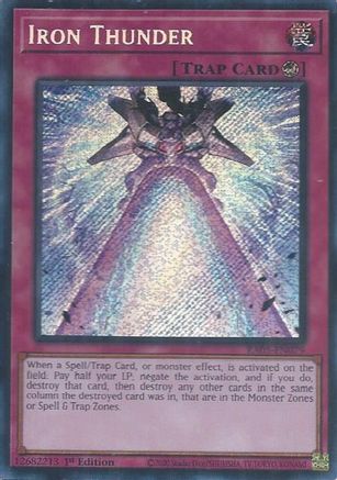 Iron Thunder (Secret Rare) [RA05-EN079] - Rarity Collection 5 1st Edition - Secret Rare - Trinity Hobby