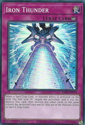 Iron Thunder [RA05-EN079] - Rarity Collection 5 1st Edition - Super Rare - Trinity Hobby