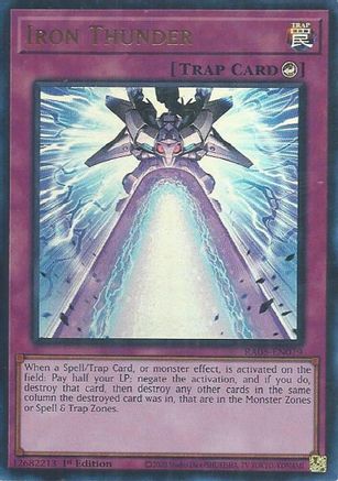 Iron Thunder (Ultra Rare) [RA05-EN079] - Rarity Collection 5 1st Edition - Ultra Rare - Trinity Hobby
