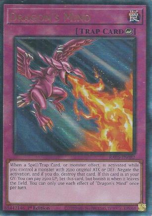 Dragon's Mind (Ultimate Rare) [RA05-EN082] - Rarity Collection 5 1st Edition - Ultimate Rare - Trinity Hobby