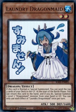 Laundry Dragonmaid [RA05-EN095] - Rarity Collection 5 1st Edition - Ultra Rare - Trinity Hobby