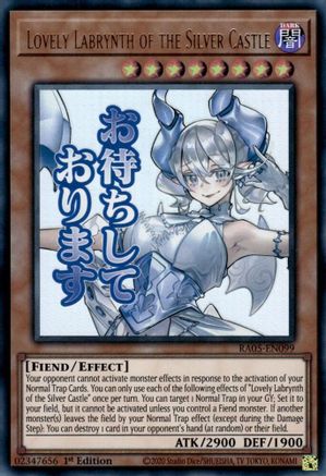 Lovely Labrynth of the Silver Castle [RA05-EN099] - Rarity Collection 5 1st Edition - Ultra Rare - Trinity Hobby