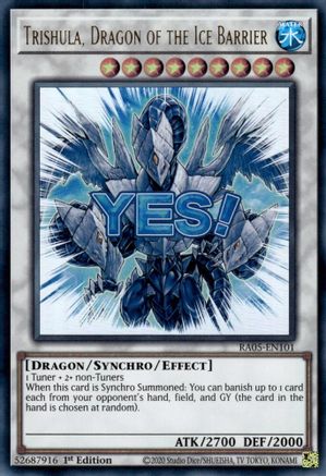 Trishula, Dragon of the Ice Barrier [RA05-EN101] - Rarity Collection 5 1st Edition - Ultra Rare - Trinity Hobby