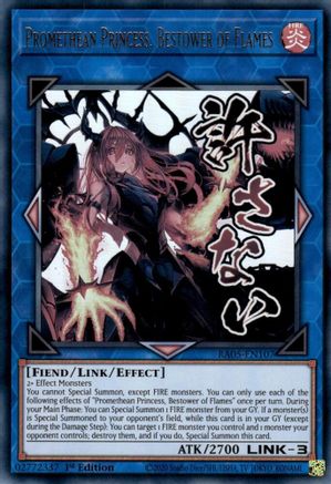 Promethean Princess, Bestower of Flames [RA05-EN107] - Rarity Collection 5 1st Edition - Ultra Rare - Trinity Hobby