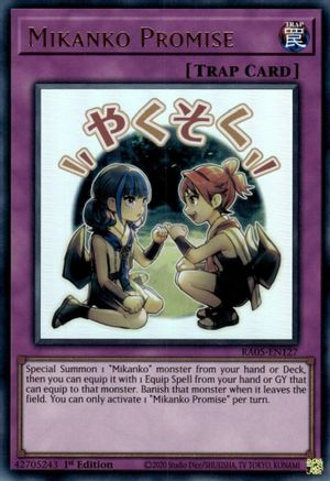 Mikanko Promise [RA05-EN127] - Rarity Collection 5 1st Edition - Ultra Rare - Trinity Hobby