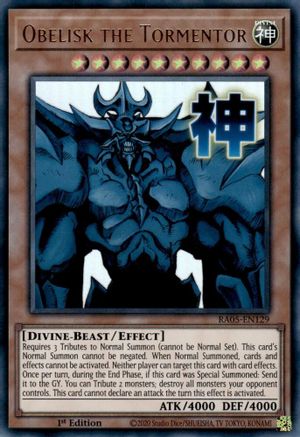 Obelisk the Tormentor [RA05-EN129] - Rarity Collection 5 1st Edition - Ultra Rare - Trinity Hobby