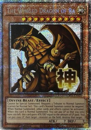 The Winged Dragon of Ra (Starlight Rare) [RA05-EN130] - Rarity Collection 5 1st Edition - Starlight Rare - Trinity Hobby