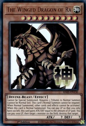 The Winged Dragon of Ra [RA05-EN130] - Rarity Collection 5 1st Edition - Ultra Rare - Trinity Hobby