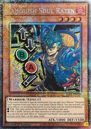Vanquish Soul Razen (Starlight Rare) (Stamp) [RA05-EN134] - Rarity Collection 5 1st Edition - Starlight Rare - Trinity Hobby